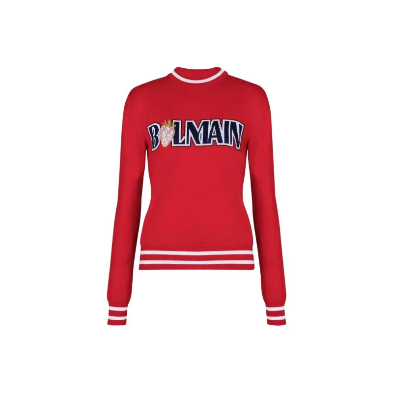 BALMAIN Strawberry Print Jumper-0