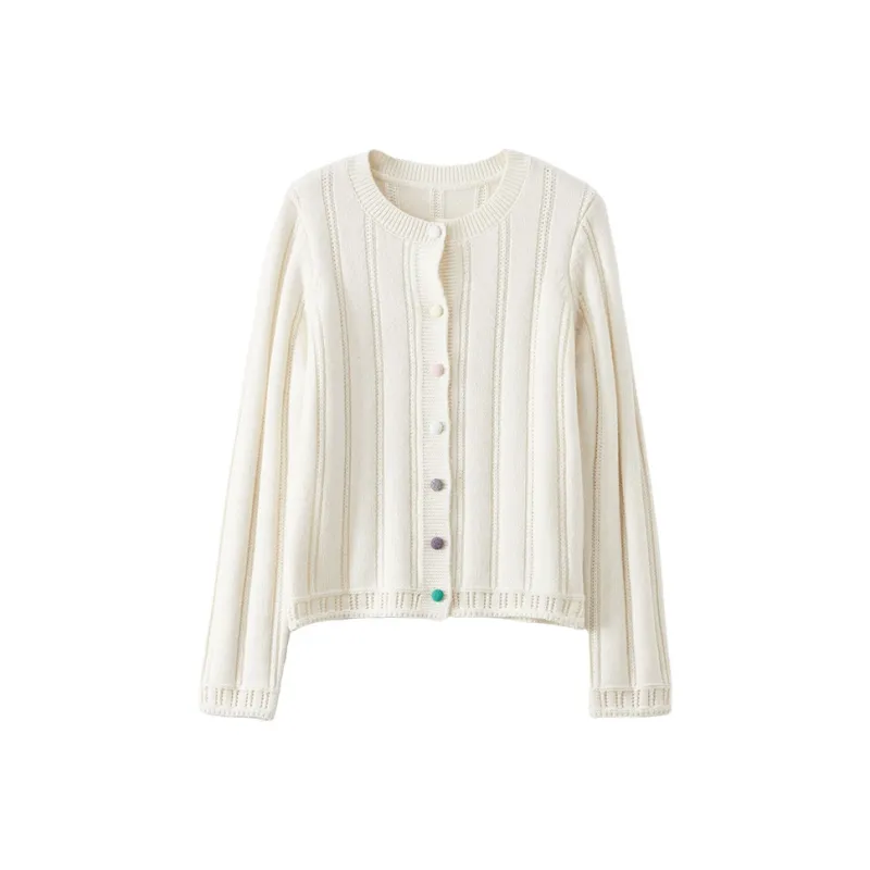 XIANGYING Sweater Women's Beige-0