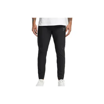 GYMSHARK Athletic Trousers Men's Black