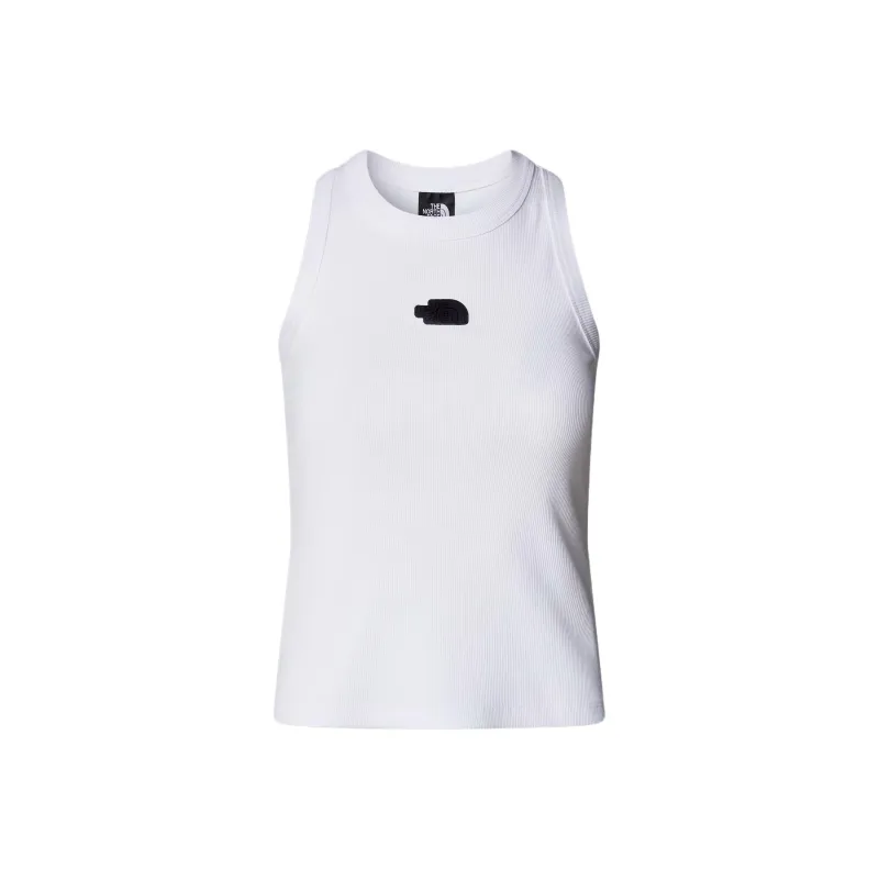 THE NORTH FACE Logo Detailed Fine Ribbed Tank Top-0