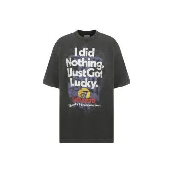 Vetements I Got Lucky T Shirt 'Washed Black'