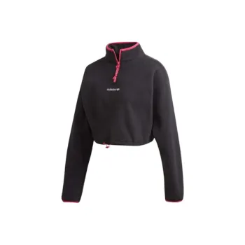 Adidas Originals x BLANC Crop Tops Women's Black Red
