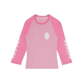 Chrome Hearts Raglan Sleeve T Shirt Women's Pink