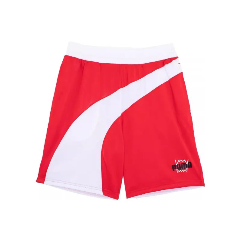 PUMA TEAMWEAR FLARE Basketball Shorts Men's Bright Red-0