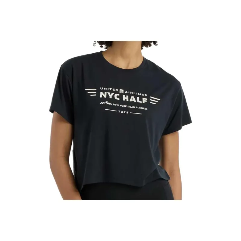 New Balance United Airlines NYC T Shirt Women's Black-0