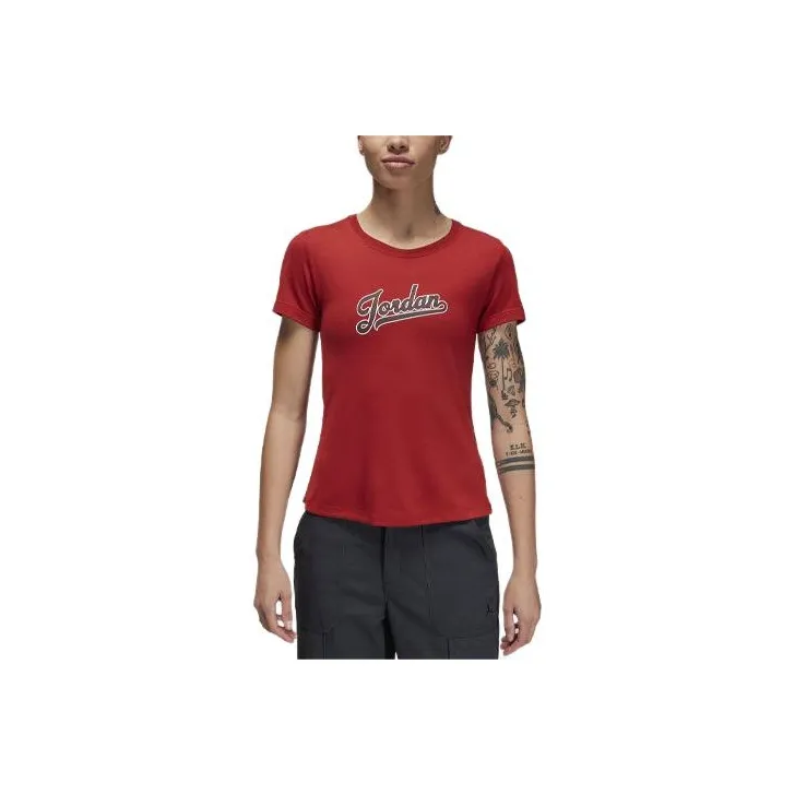 Jordan Regular T-Shirt Women's Sand Dune Red-0