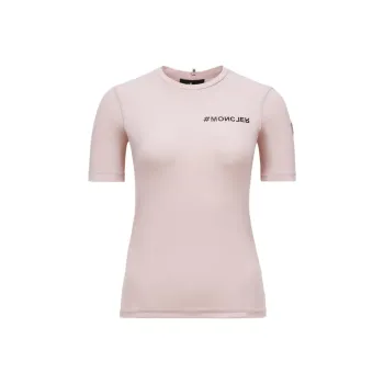 Moncler Grenoble Logo embossed Technical jersey T shirt