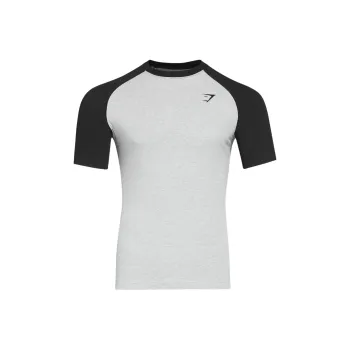 GYMSHARK Workout Clothing Men's Light Gray