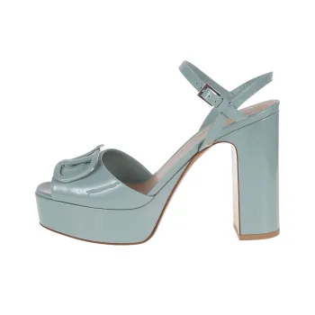 Valentino Vlogo One Strap Sandals 11.5cm Women's Blue