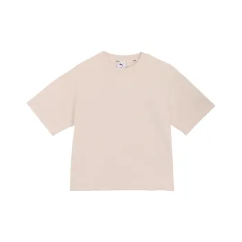 PUMA Drop Shoulder Sleeve T Shirt Women's High Mountain Snow