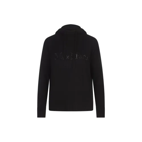 MaxMara Logo Embellished Knitted Hoodie