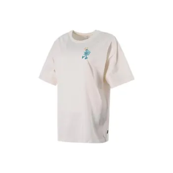 Converse Drop Shoulder Sleeve T Shirt Women's Beige