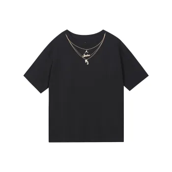 Jordan SS22 Drop Shoulder Sleeve T Shirt Women's Black