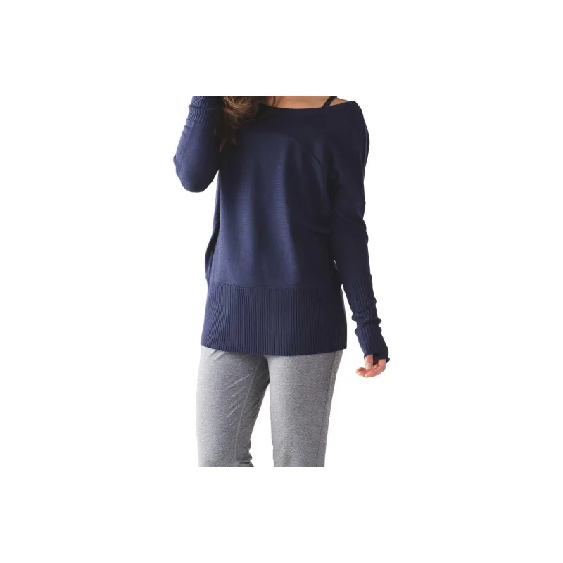Lululemon Sattva Sweater Women's Navy Blue-0