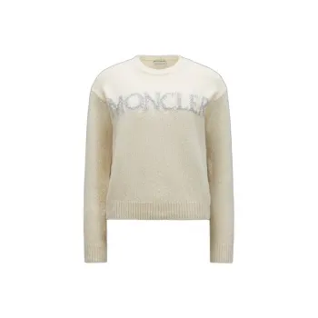 Moncler Logo Detailed Crewneck Knitted Jumper