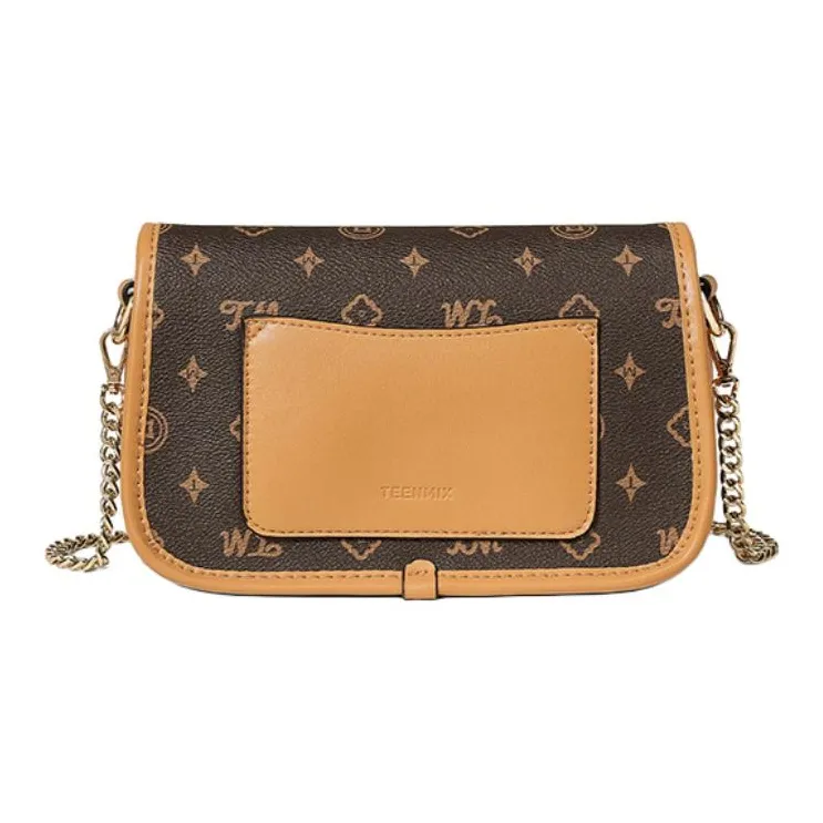Teenmix PVC Crossbody Bag Shoulder Bag Mom Bag Regular Women's Coffee/Ecru/Sky Blue-4