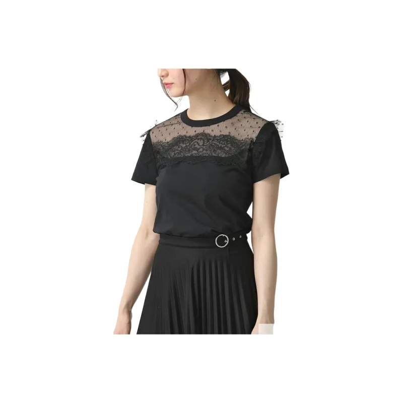RED VALENTINO T Shirts Women's Black-0