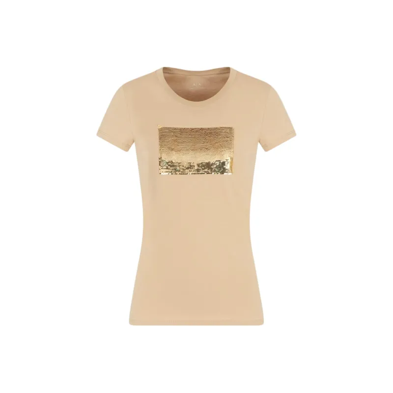 ARMANI EXCHANGEAE Regular T Shirt Women's Camel-0