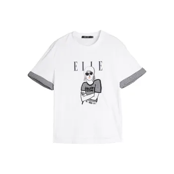 ELLE T Shirts Women's White