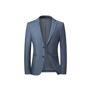 PIERRE CARDIN Business Suit Men's Gray Blue