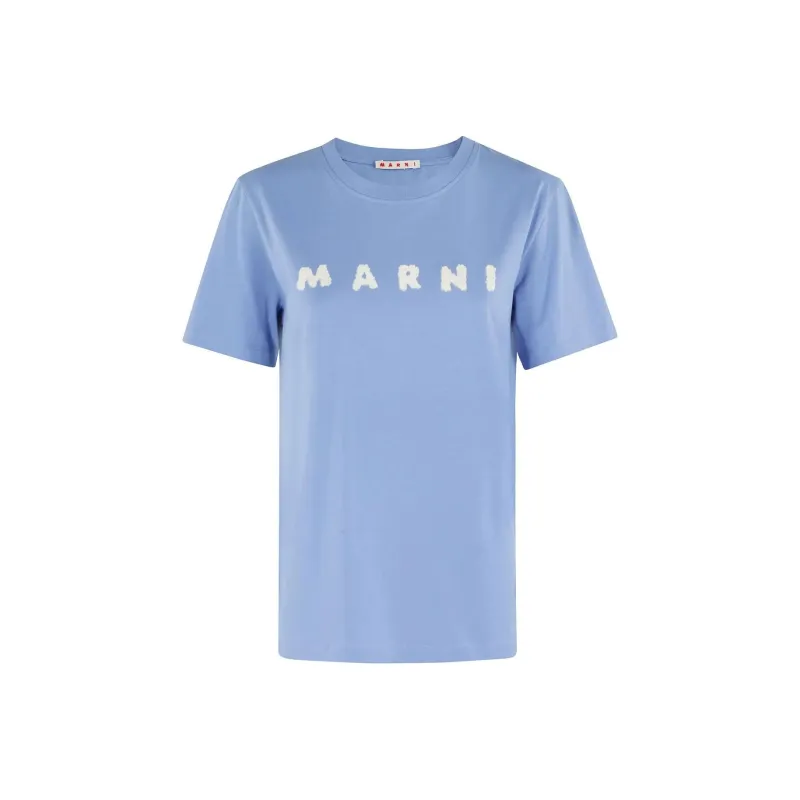 MARNI Scribbled Logo Jersey T Shirt-0