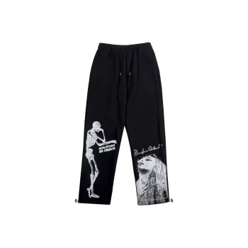 BKCXZICE Athletic Trousers Unisex Black
