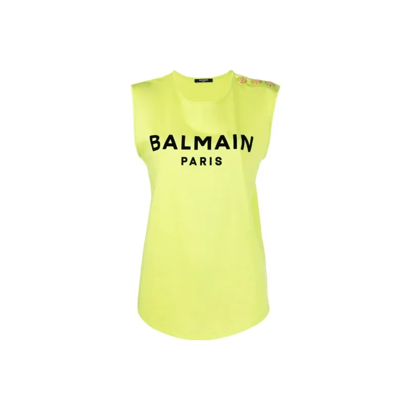 BALMAIN T-Shirts Women's Yellow-0