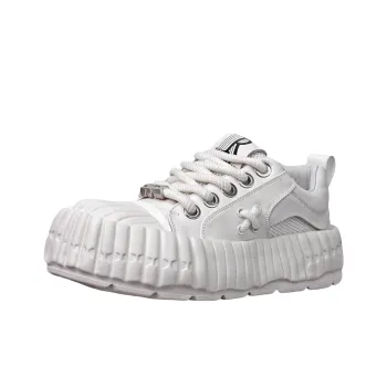 Banas Skateboard Shoes Men Low Top White, Black