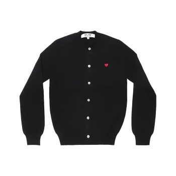 CDG Play Sweaters Women's Black