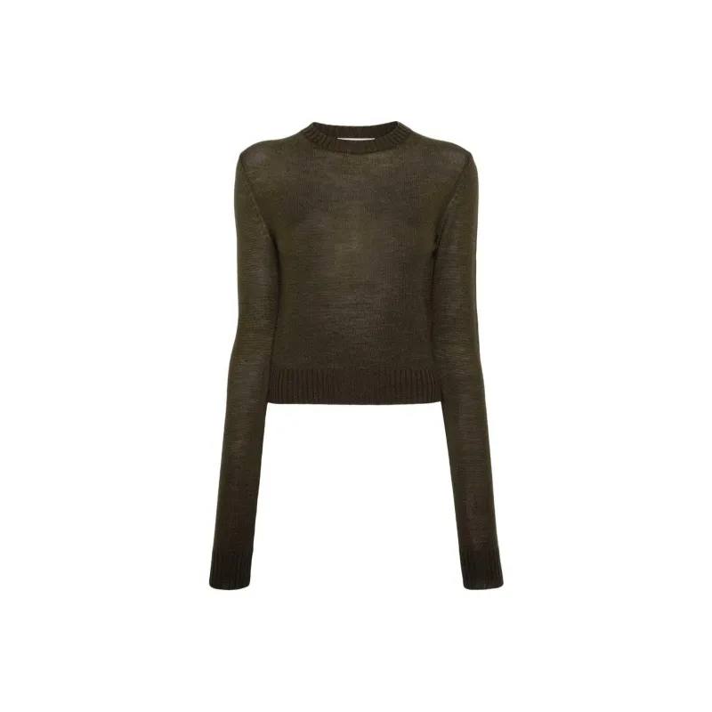 JIL SANDER SS24 Sweater Women's Olive Green-0
