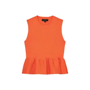ZARA Tank Tops Women's Orange