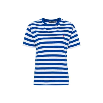 Polo Ralph Lauren Polo Pony Striped Crewneck T Shirt