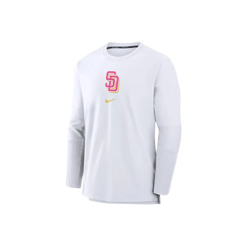 Nike San Diego Padres Authentic Collection City Connect Player Men's Nike Dri FIT Mlb Pullover Jacket-0