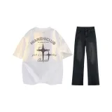 White+Black Gray Jeans