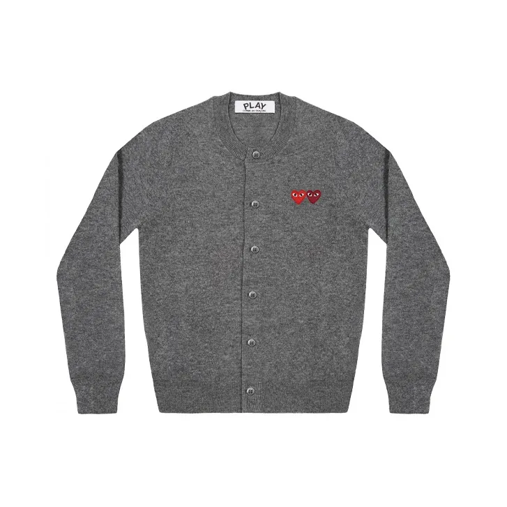 CDG Play Sweaters Women's Gray-0