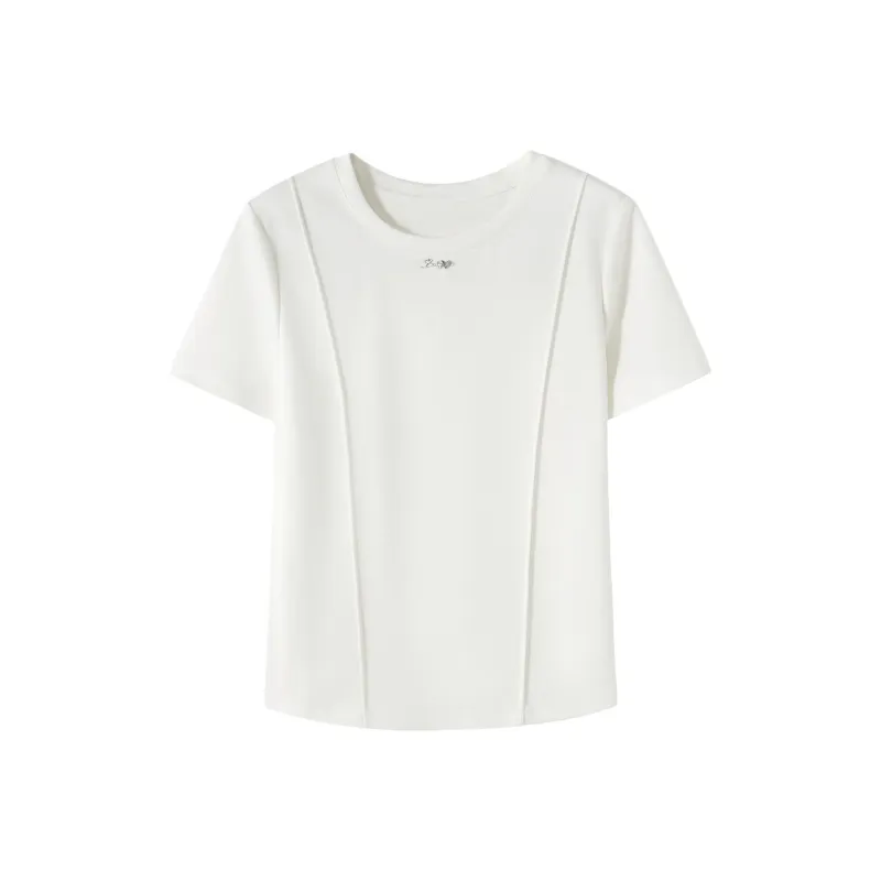 IHIMI T Shirts Women's White-0