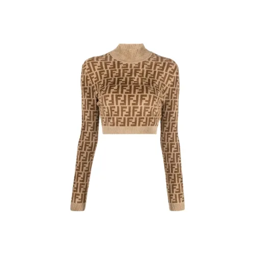 FENDI FW22 Sweater Women's Brown
