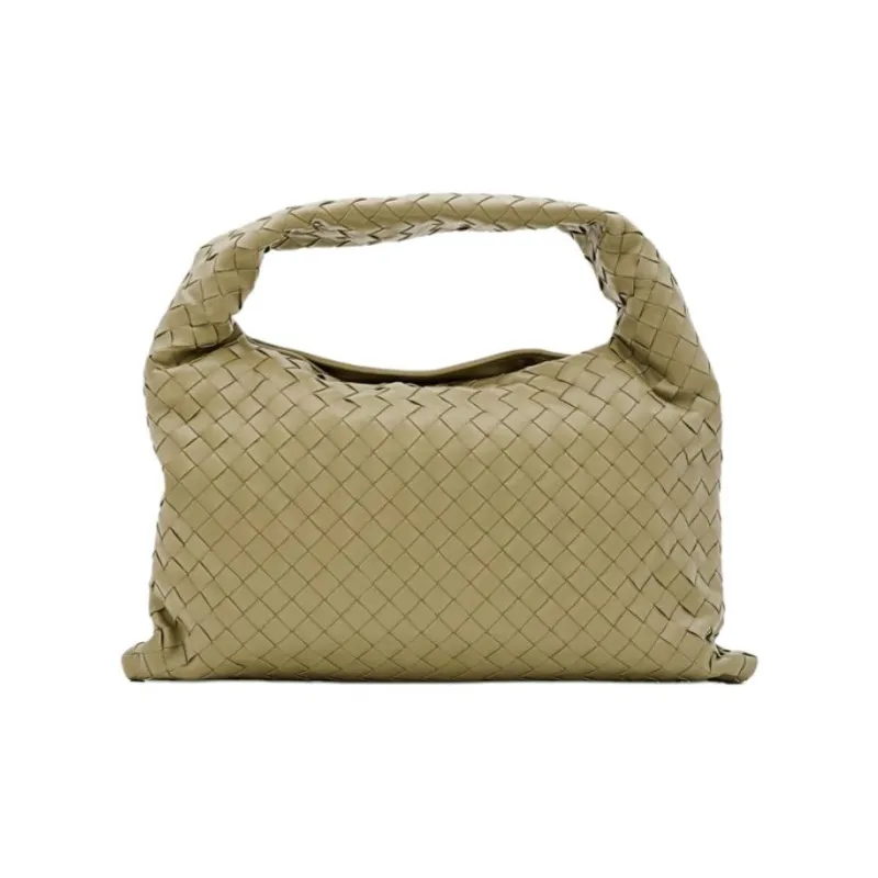 Bottega Veneta Intrecciato Leather Handbag Small Size Women's Beige-2