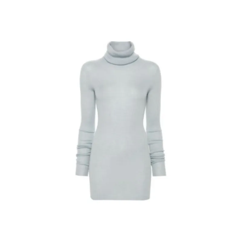 RICK OWENS Ribbed Tube Turtleneck Jumper-0