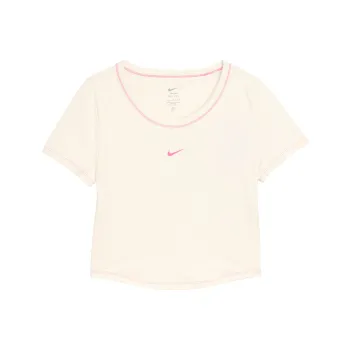Nike One Fitted Crop Tops Women's Sail White