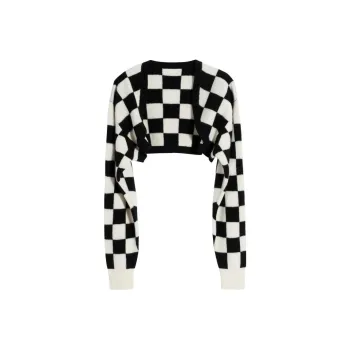 Bebe Sweater Women's Black White