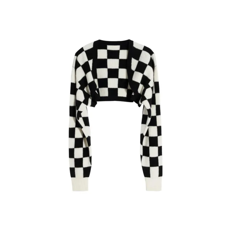 Bebe Sweater Women's Black White-0