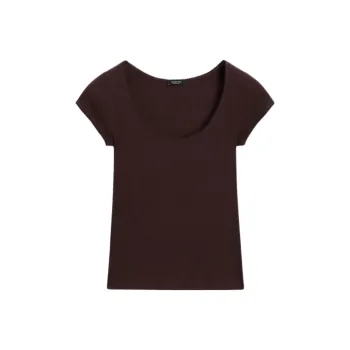 Massimo Dutti T Shirt Women's Brown