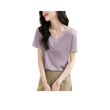 Mo Han Yi Mei Regular T Shirt Women's Pink Purple
