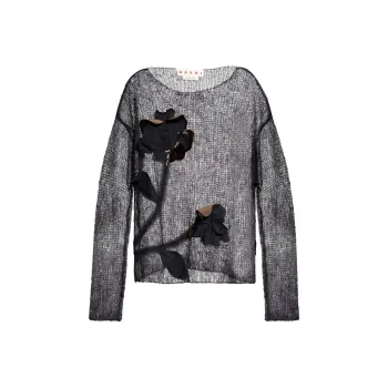 MARNI Transparent Sweater 'Black'