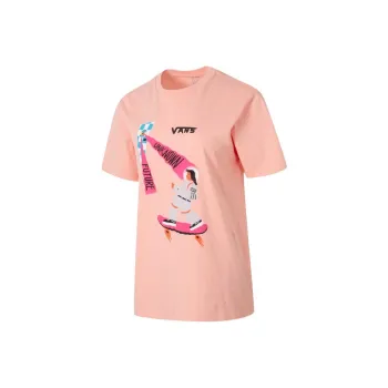 Vans x Nichinichi Drop Shoulder Sleeve T Shirt Women's Pink