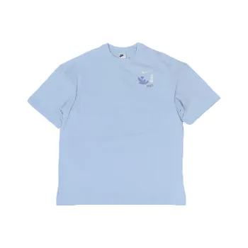 Nike Women'ss Retro Hand Drawn Drop Shoulder T Shirt Blue