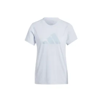 Adidas Women's Train Essentials Big Performance Logo T Shirt Halo Blue/Wonder Blue