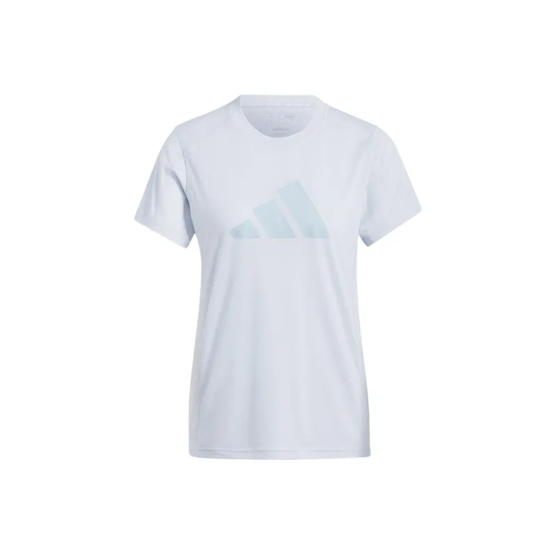 Adidas Women's Train Essentials Big Performance Logo T Shirt Halo Blue/Wonder Blue-0