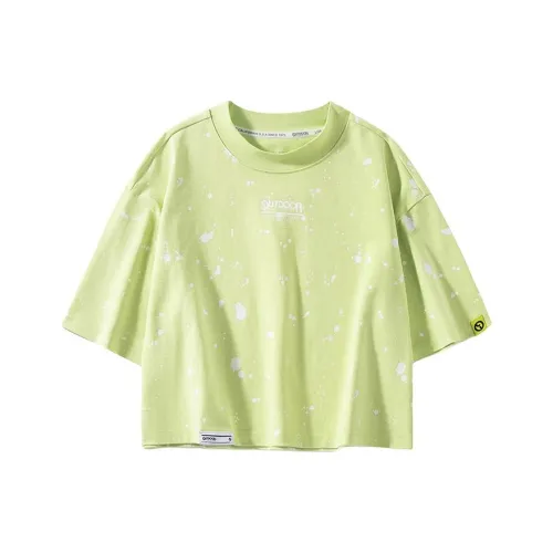 OUTDOOR PRODUCTS Drop Shoulder Sleeve T-Shirt Women's Aloe Vera Green